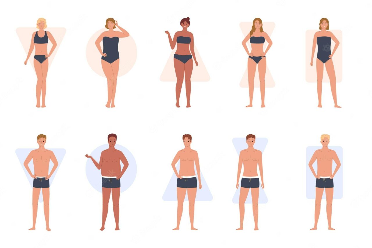 male-female-different-body-types-flat-set-isolated-vector-illustration_1284-75408